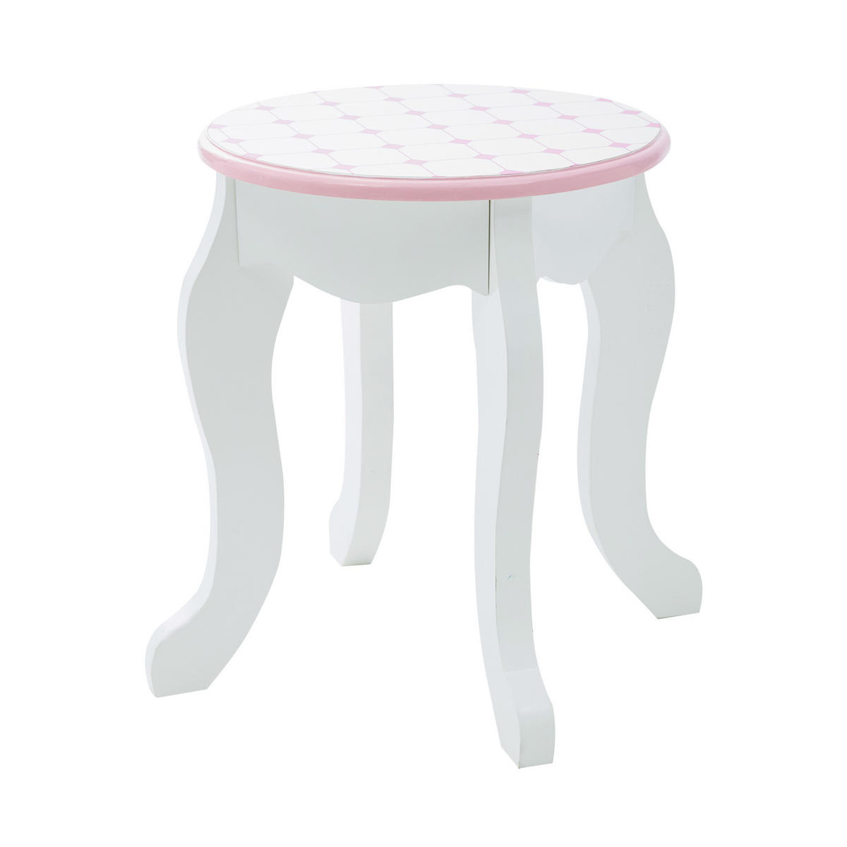 KINDER-SCHMINKTISCH mit Spiegel und Hocker, Weiß, 118cm - Weiß, Holzwerkstoff (32/118/60cm) - Teamson Kids