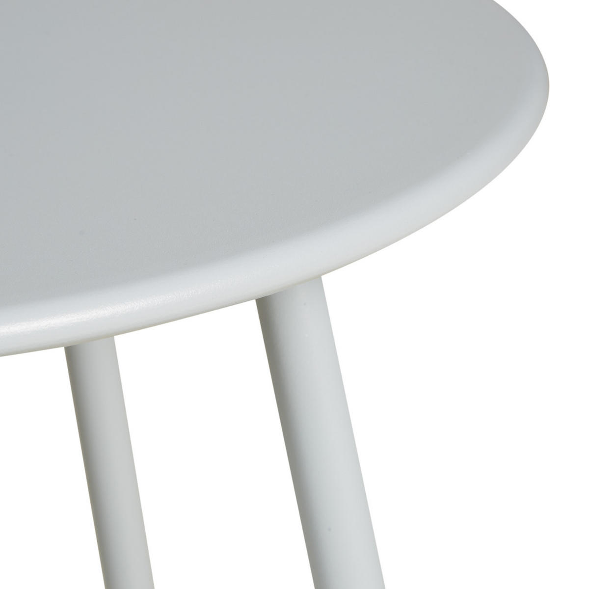 BEISTELLTISCH rund Metall Grau - Grau, Metall (45/44/45cm) - Homestyle4u