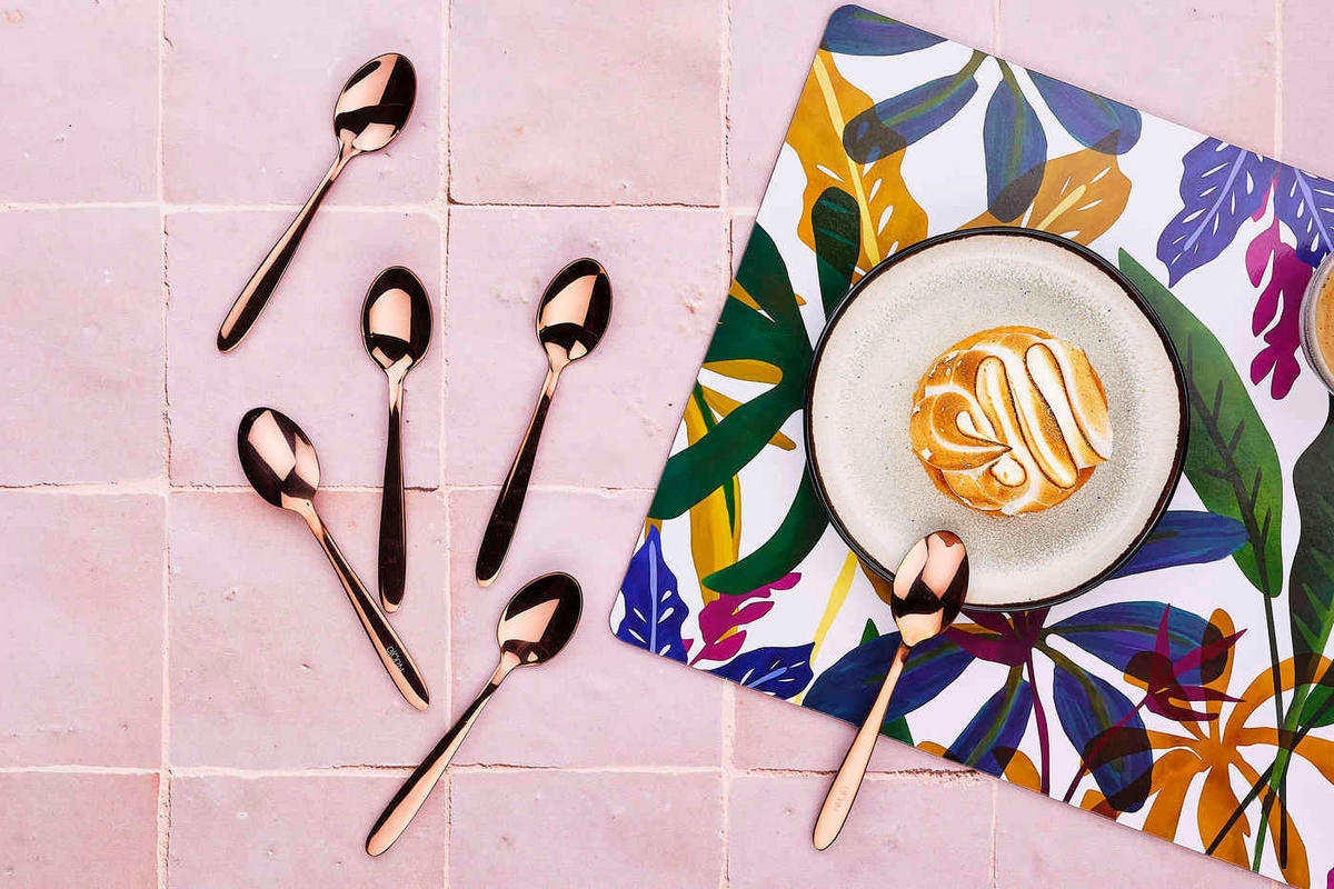 LÖFFEL 6er-Set Kaja - Kupfer - Kupferfarben, Metall - Björn