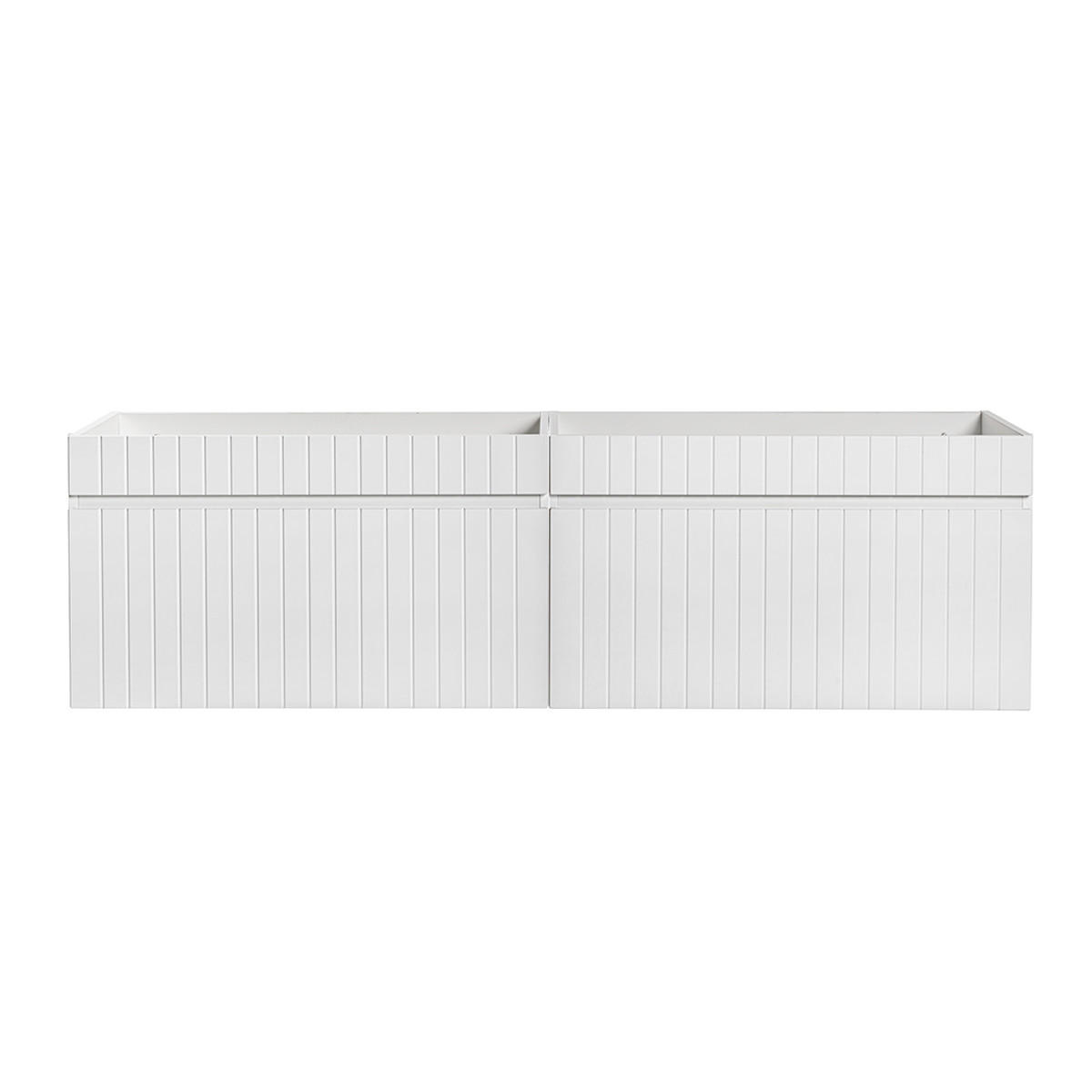 SKŘÍŇKA POD UMYVADLO 160cm Zelie Bílá - bílá, kompozitní dřevo (160/46/45cm) - Petits-meubles