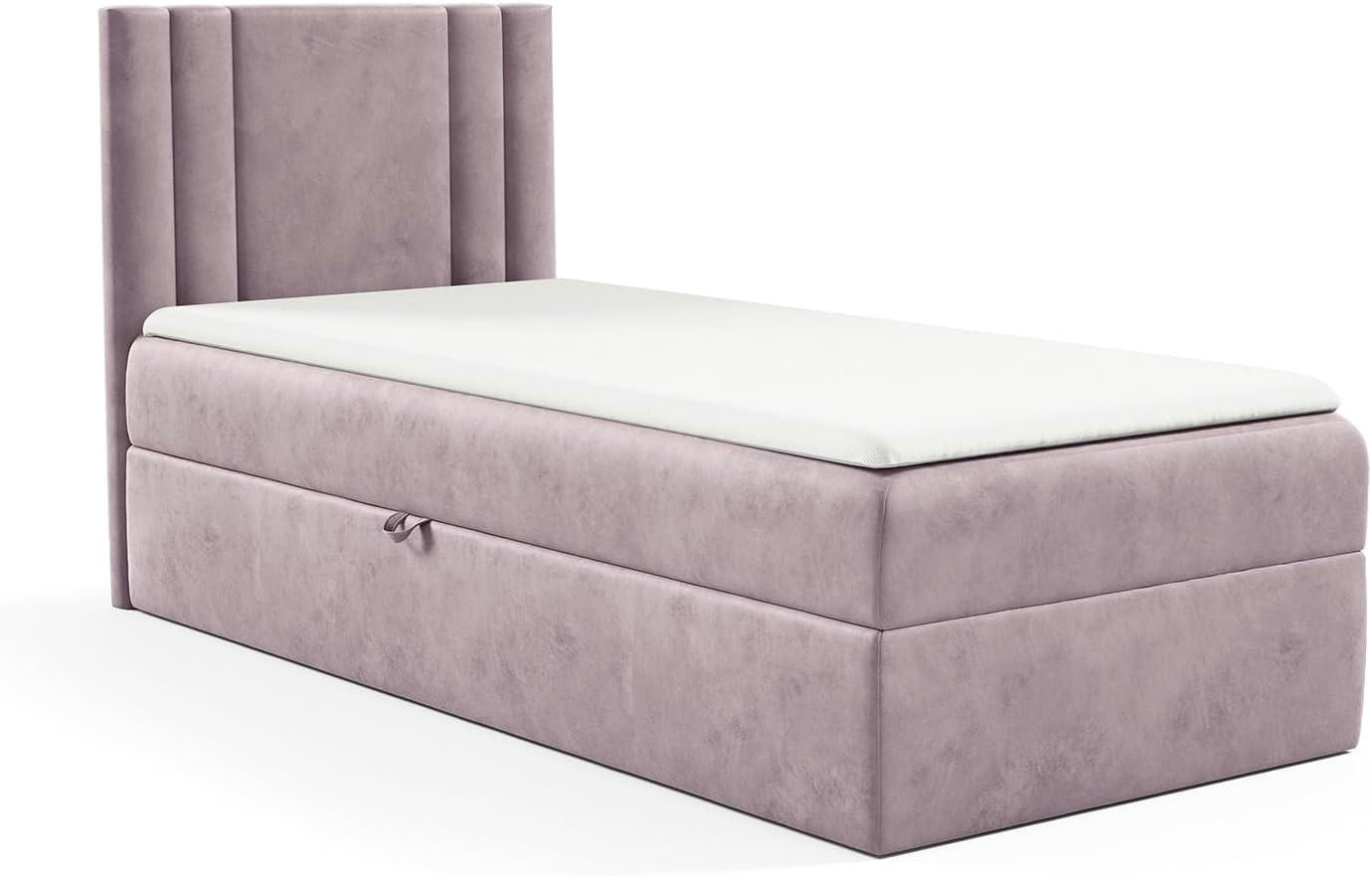 Meblini Kinderbett Lila 104x208 cm
