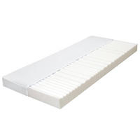 MATRATZE 90 X 200 CM 7 ZONEN PU SCHAUM 10 CM H2 H3 - Weiß, Kunststoff (90/200cm) - vidaXL