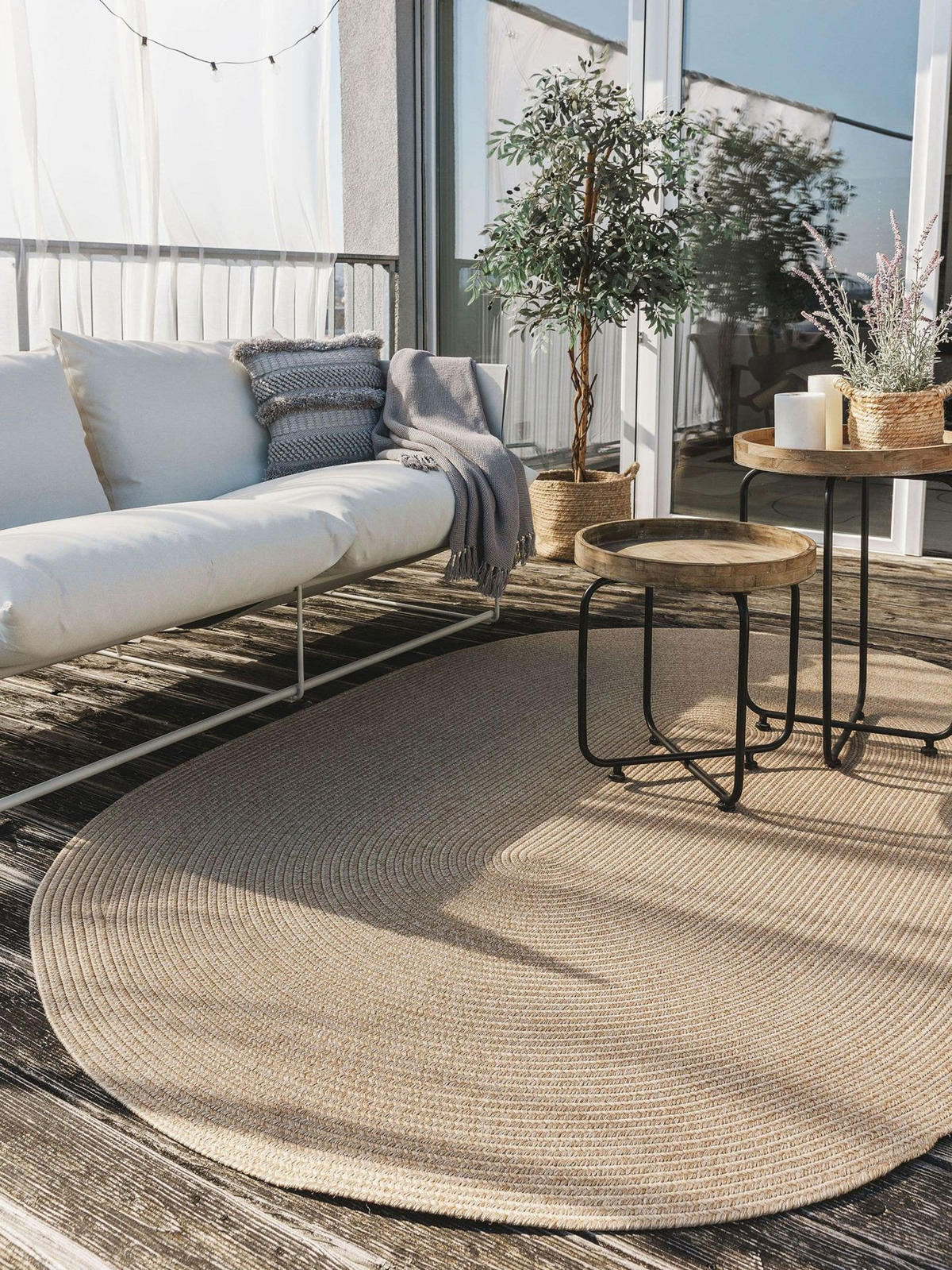 OUTDOORTEPPICH Nandi Beige 200x300 cm - Beige, Kunststoff/Textil (200/1cm) - KUNSTLOFT