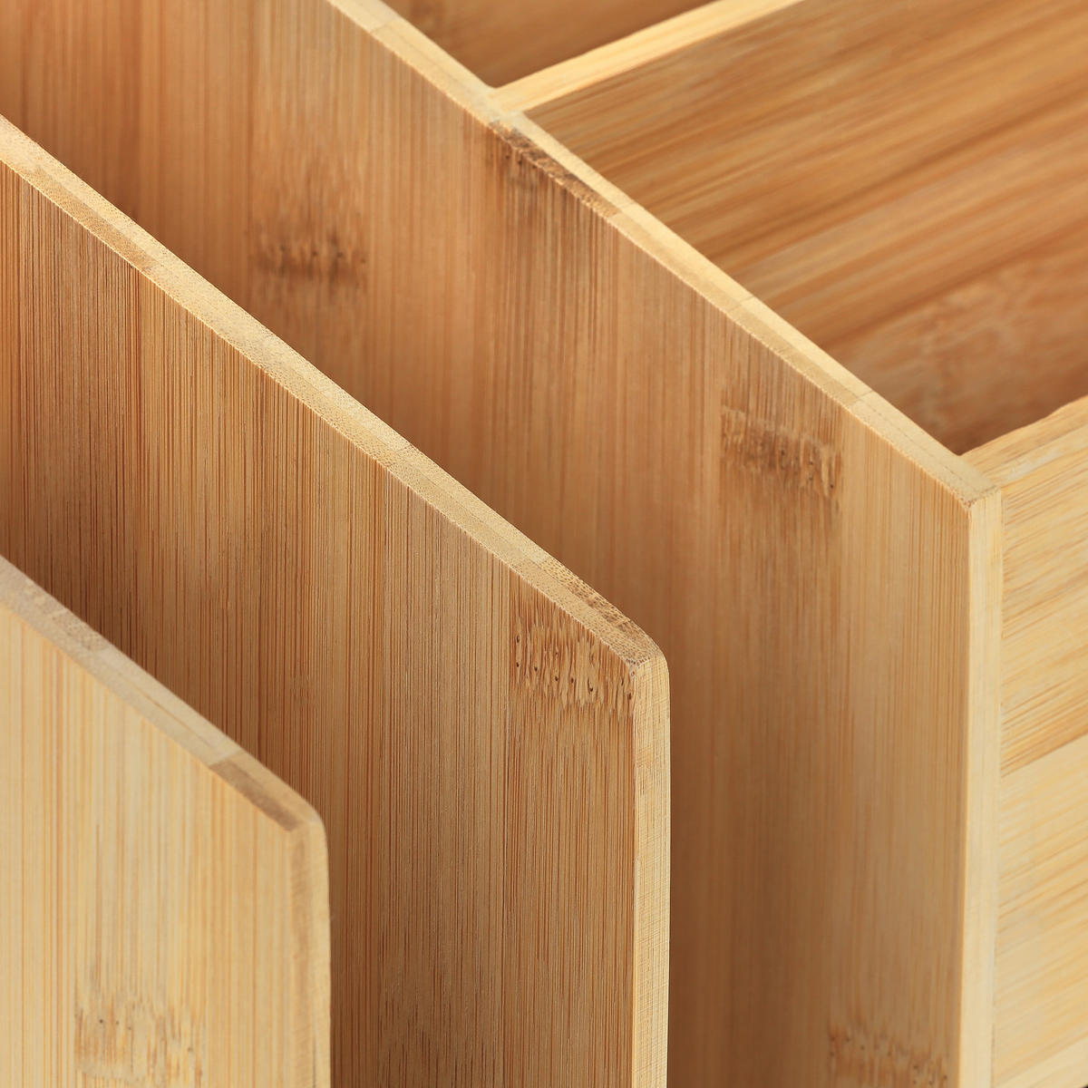 SCHREIBTISCH-ORGANIZER - Hellbraun, Holz (25/37/29cm) - Relaxdays