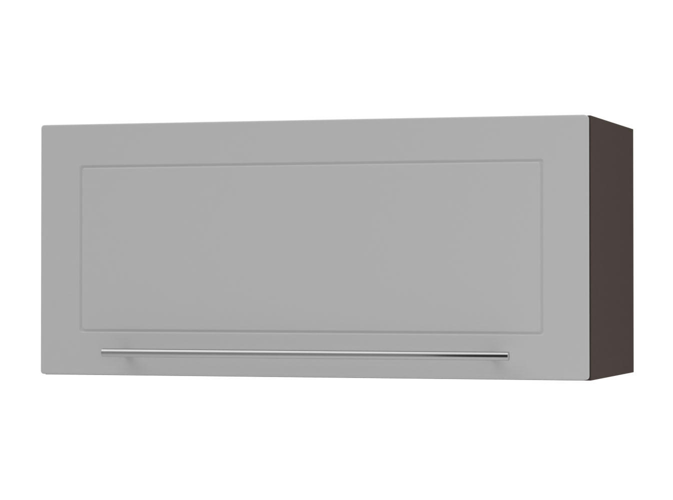 KLAPPHÄNGESCHRANK Kvantum W4B/80-AV Dust Grey Matt / Lava Matt 80 / 32,5 / 36cm - Dunkelgrau/Grau, Holz/Holzwerkstoff (80/36/32.5cm) - Feldmann-Wohnen
