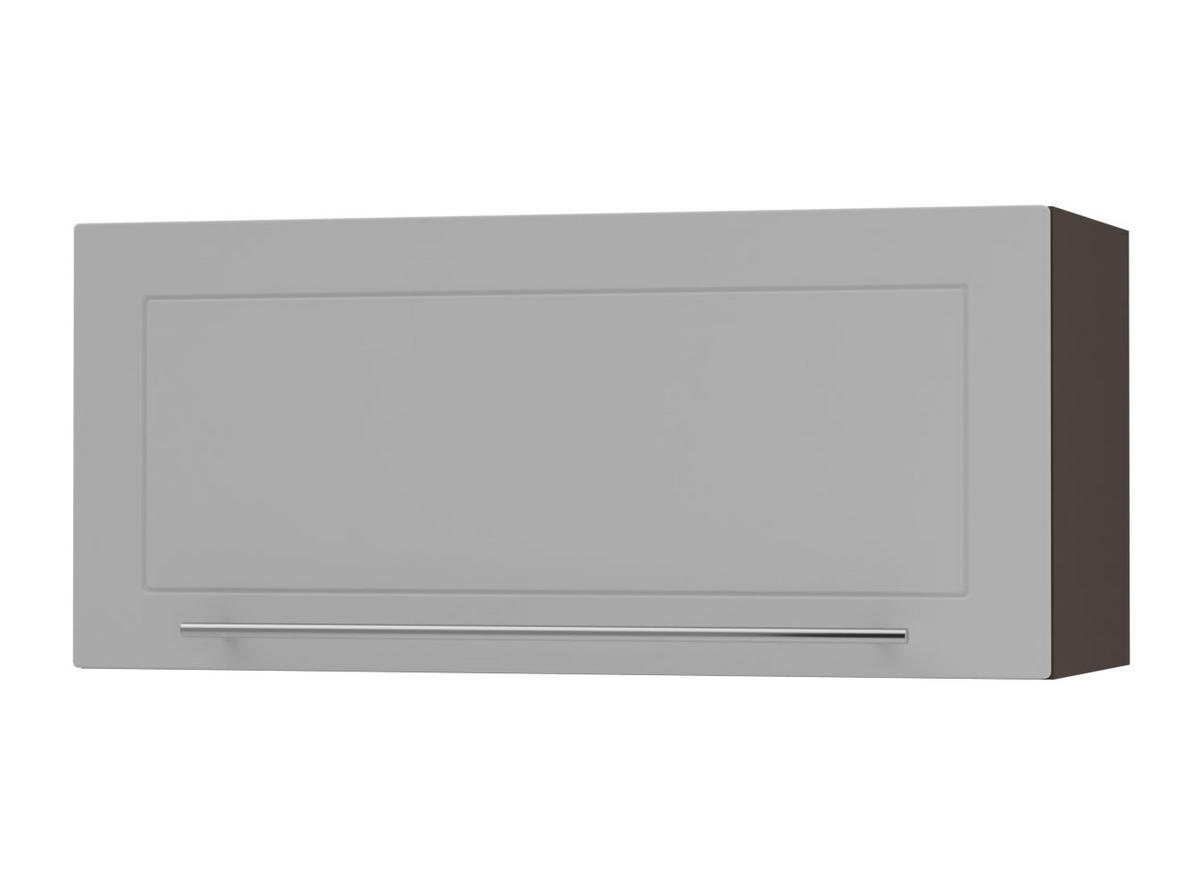 KLAPPHÄNGESCHRANK Kvantum W4B/80-AV Dust Grey Matt / Lava Matt 80 / 32,5 / 36cm - Dunkelgrau/Grau, Holz/Holzwerkstoff (80/36/32.5cm) - Feldmann-Wohnen