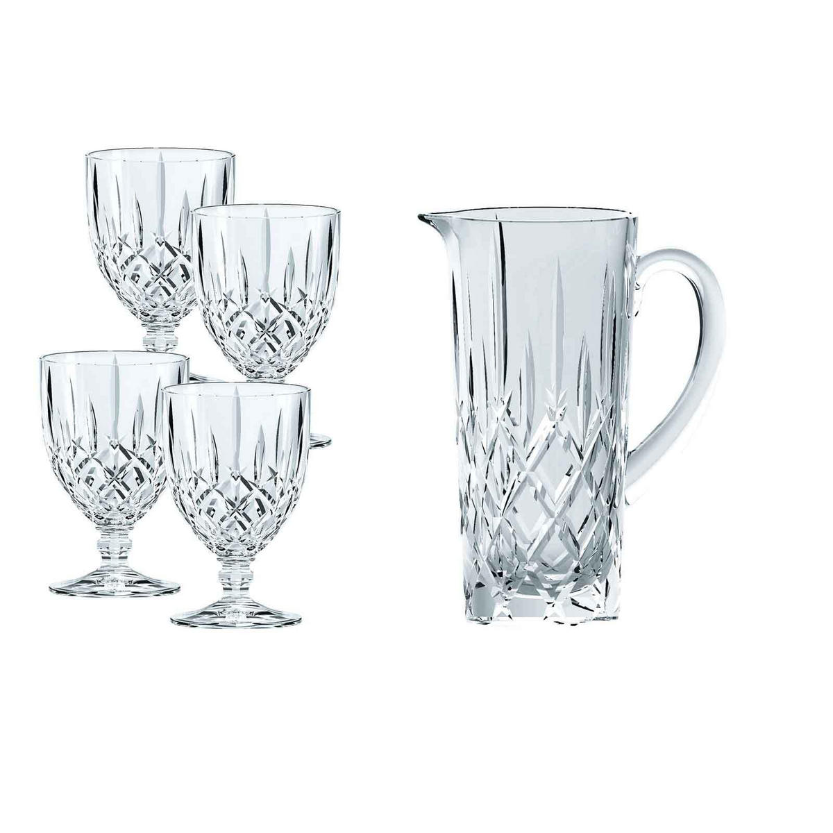 KRUGSET Noblesse transparent 5-tlg. - Transparent, Glas - Nachtmann