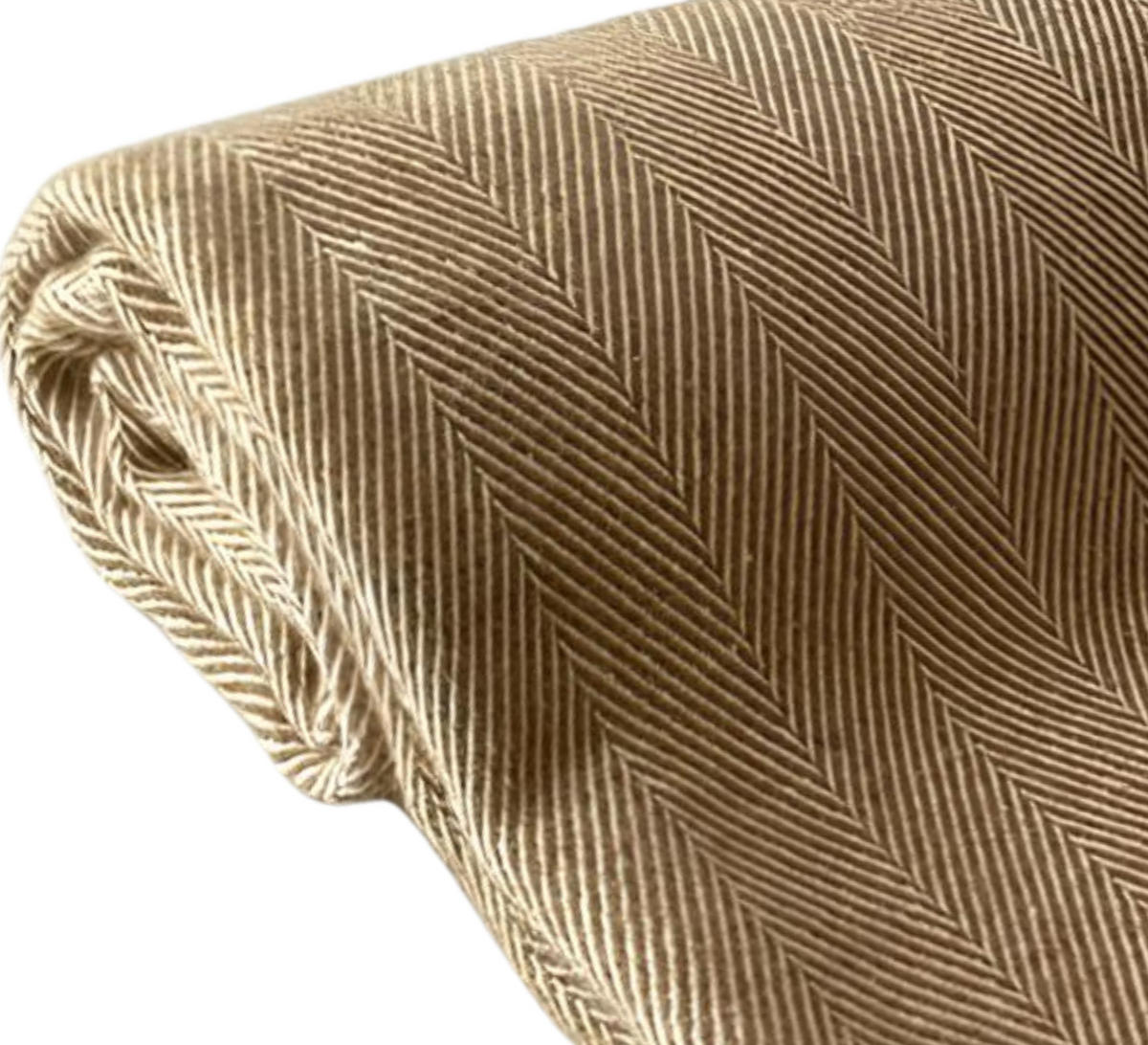 DECKE Balance. Baumwolle und Wolle. 130x170 cm. Camel - Beige, Textil (130/170cm) - SOWL