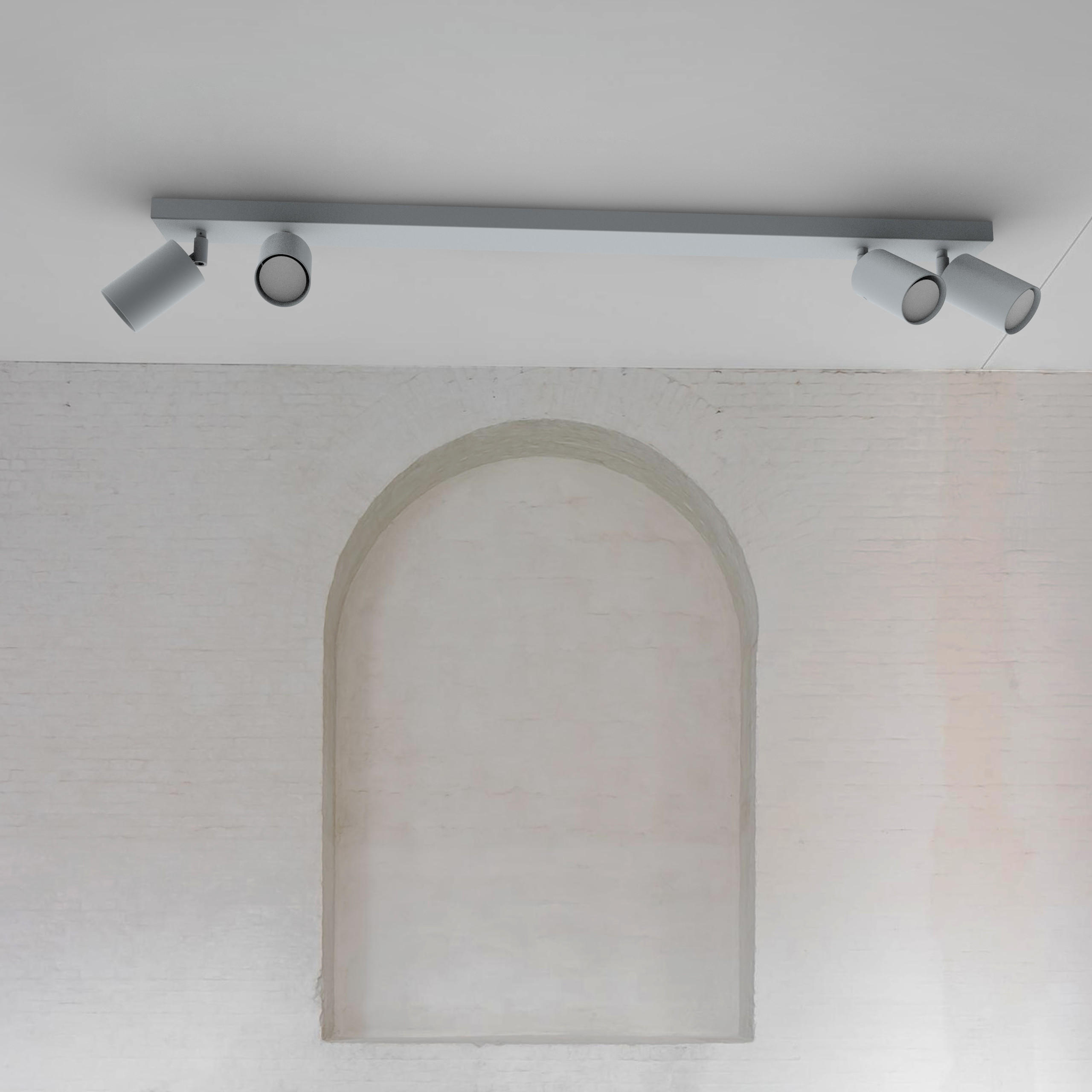 DECKENLEUCHTE - Grau, Metall (6/100/6cm) - Lumicom