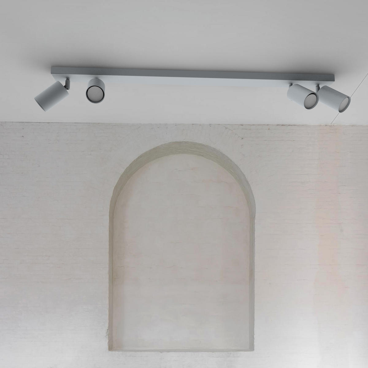 DECKENLEUCHTE - Grau, Metall (6/100/6cm) - Lumicom