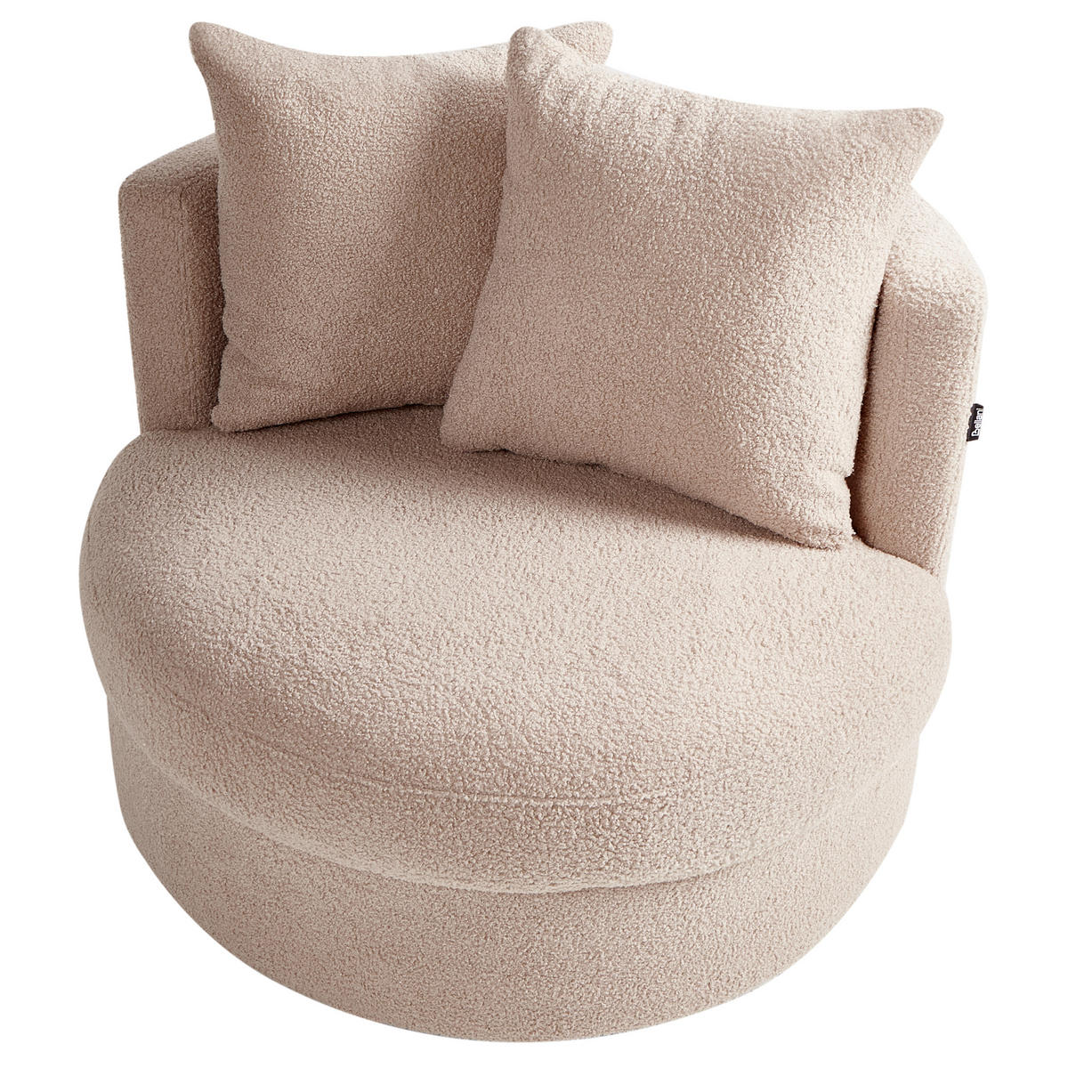 SESSEL Beige Dalby - Beige, Textil (82/61/82cm) - Beliani