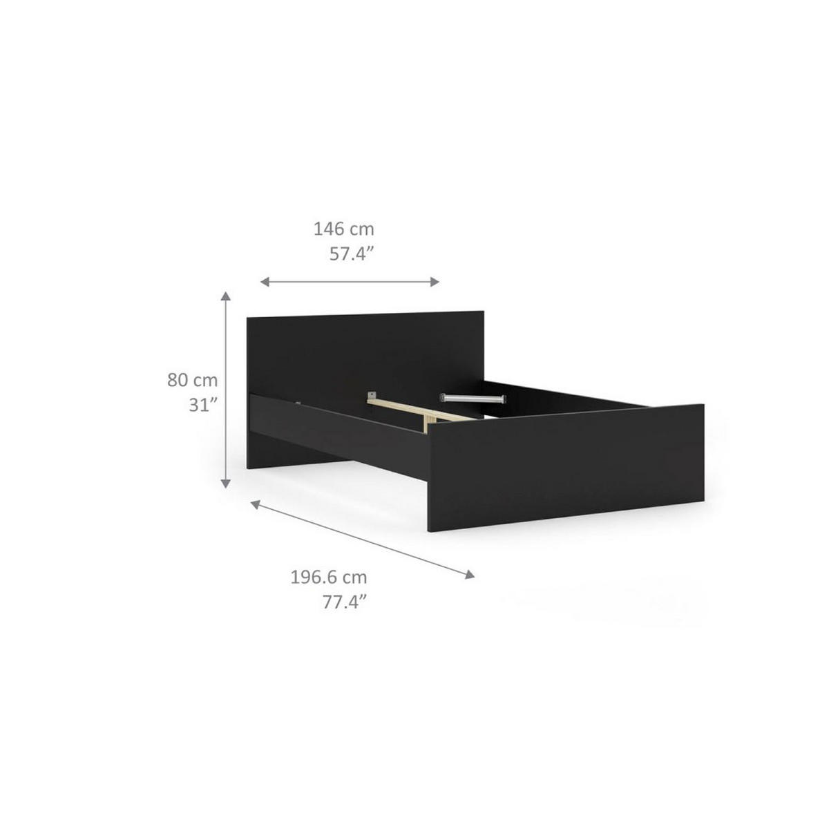 BETT Schwarz - Schwarz, Holzwerkstoff - ebuy24