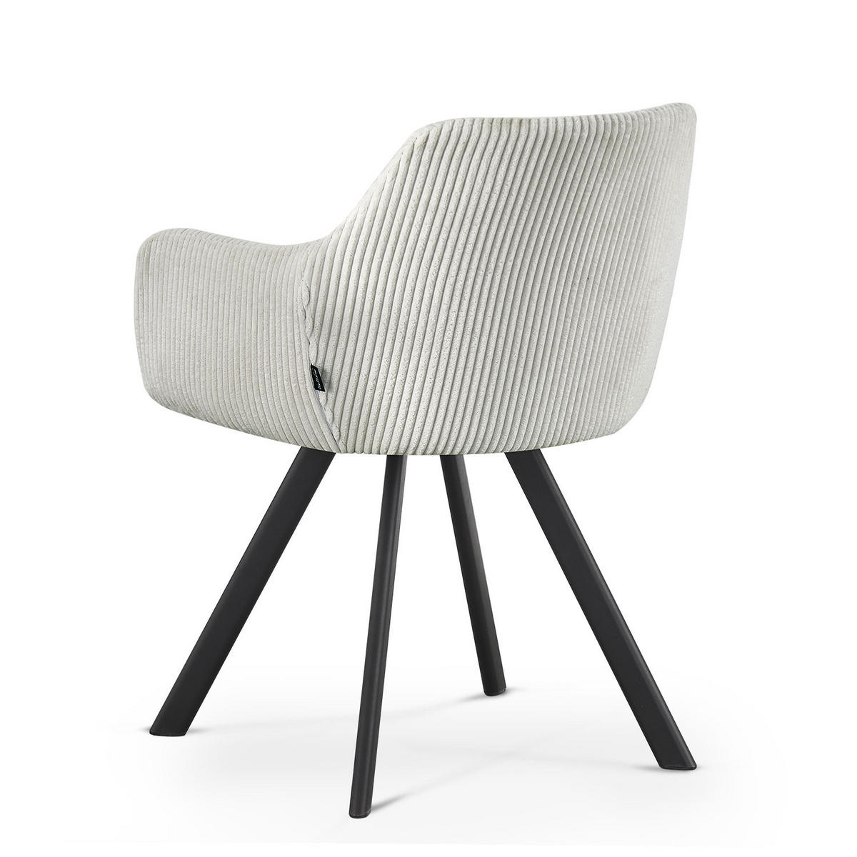 ARMLEHNSTUHL CYRUS 2 Stück - Hellgrau, Metall (56/80/60cm) - B&D Home