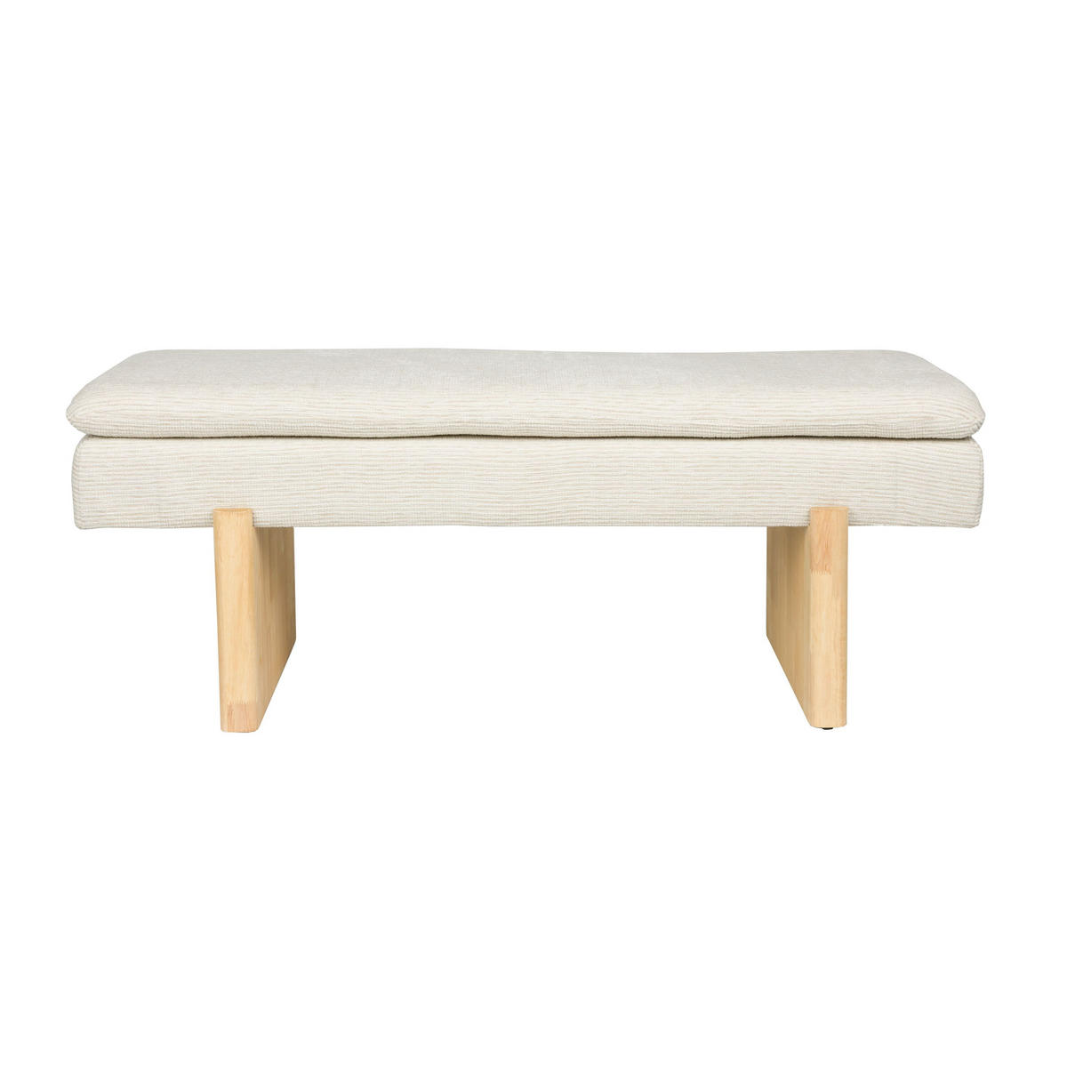 SITZBANK Jappo 120x40x45 cm Beige - Grau, Kunststoff (40/45/120cm) - Housecraft Living