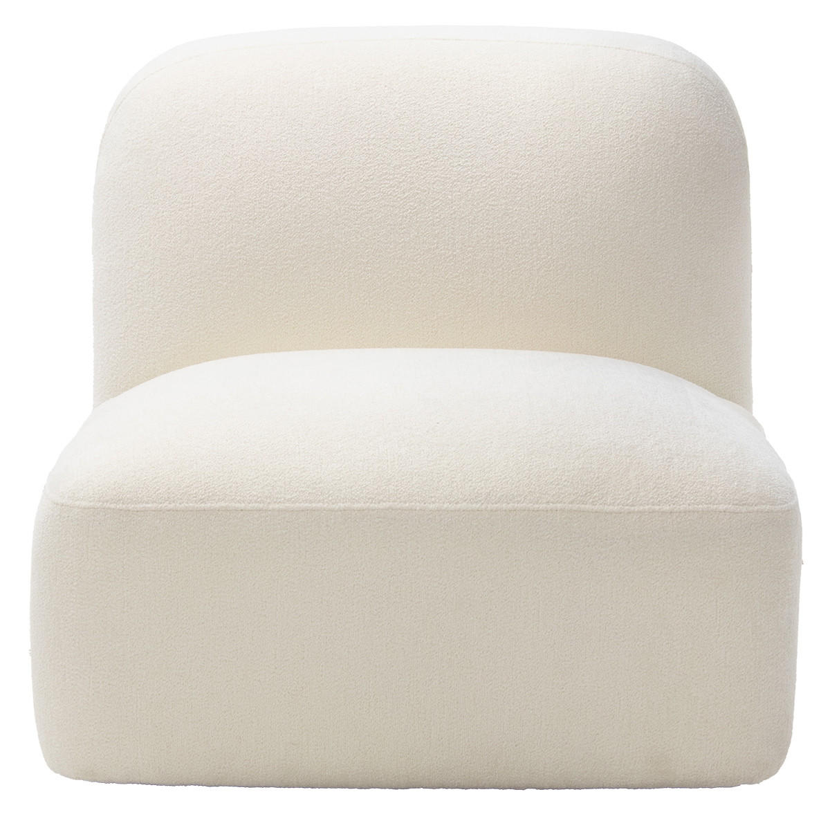 LOVESEAT aus Stoff, Beige - Beige, Metall (76/75/106cm) - Giga Meubel