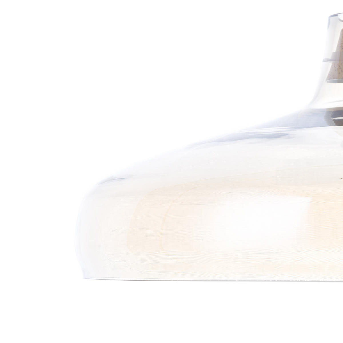 HÄNGELEUCHTE Alikos 38/38/129 cm - Transparent, Glas (38/38/129cm) - Beliani