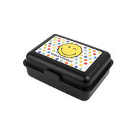 BROTDOSE Smiley Smileyworld Schwarz 17,5 x 12,8 x 6,9 cm - Schwarz, Kunststoff (17.5/6.9/12.8cm) - United Labels