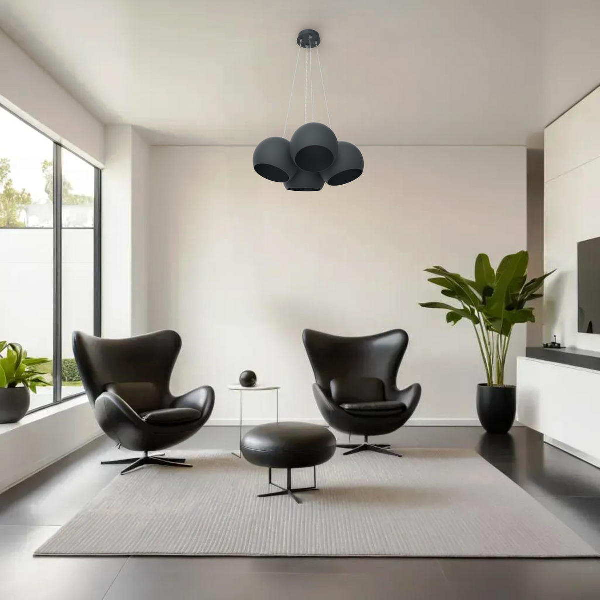 HÄNGELEUCHTE - Anthrazit, Metall (25/25/20cm) - Lumicom