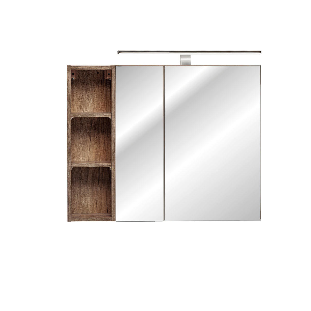 ELEMENT S OGLEDALOM Éros Mol - taupe, drvni materijal (80/65/17cm) - Petits-meubles