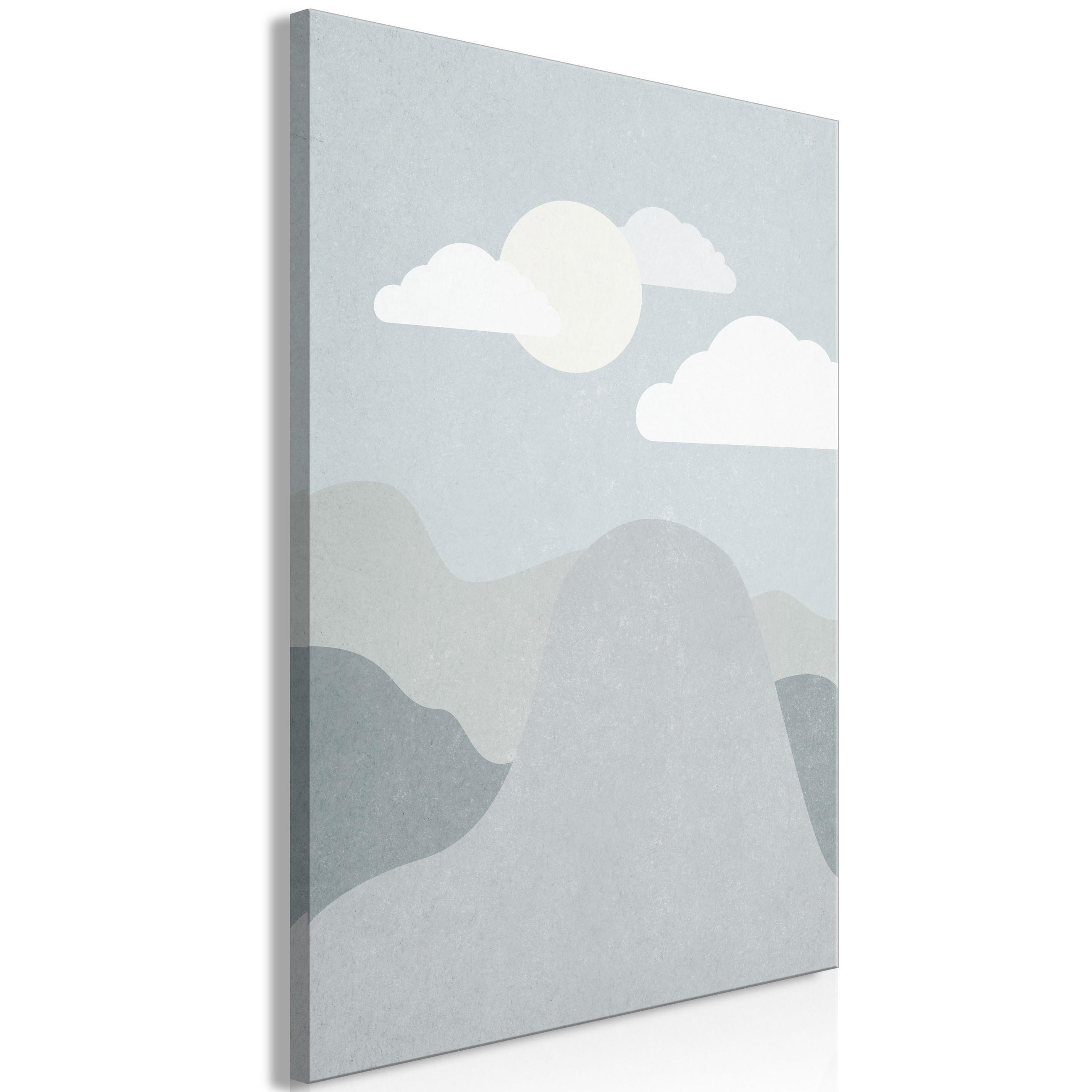KUNSTDRUCK Blau 80/120 cm - Blau/Grau, Textil (80/120cm) - KUNSTLOFT