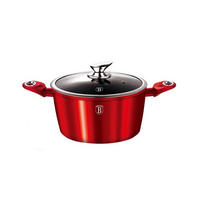 TOPF Rot 30/30/13.5 cm BH6192 - Rot, Metall (30cm) - Berlinger Haus