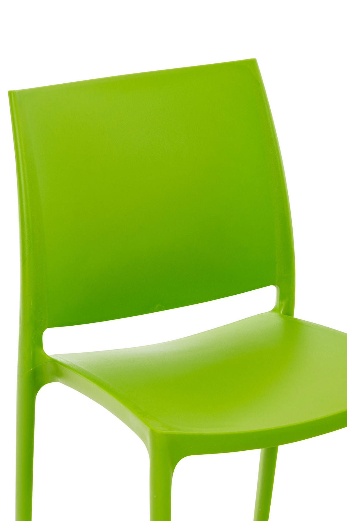 GARTENSTUHL 4er Set Kunststoff grün - Grün, Kunststoff (44/81/50cm) - CLP