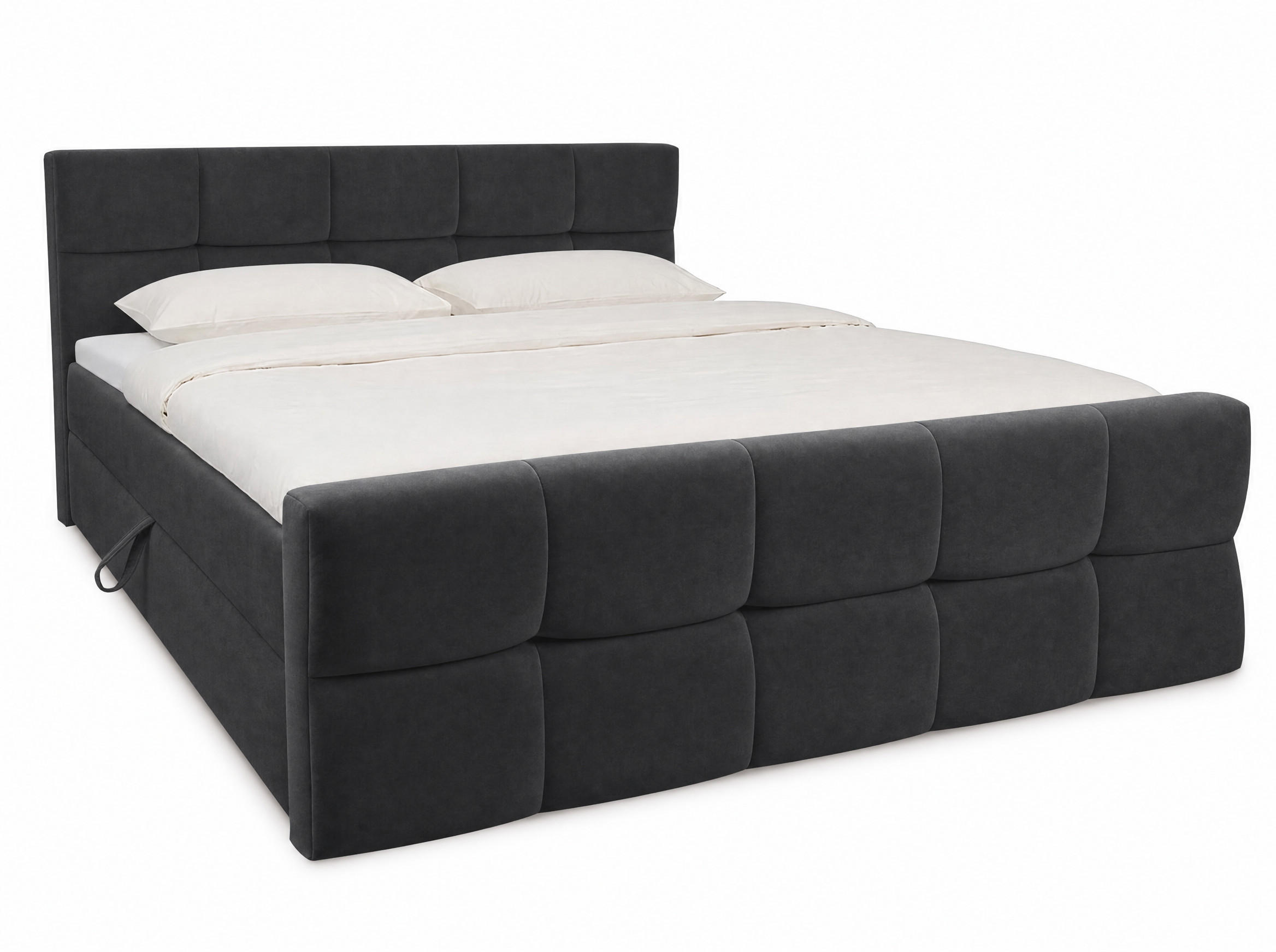 BOXBETT Modena 2 grau 160/200 cm - Grau, Textil (160/200cm) - wonello