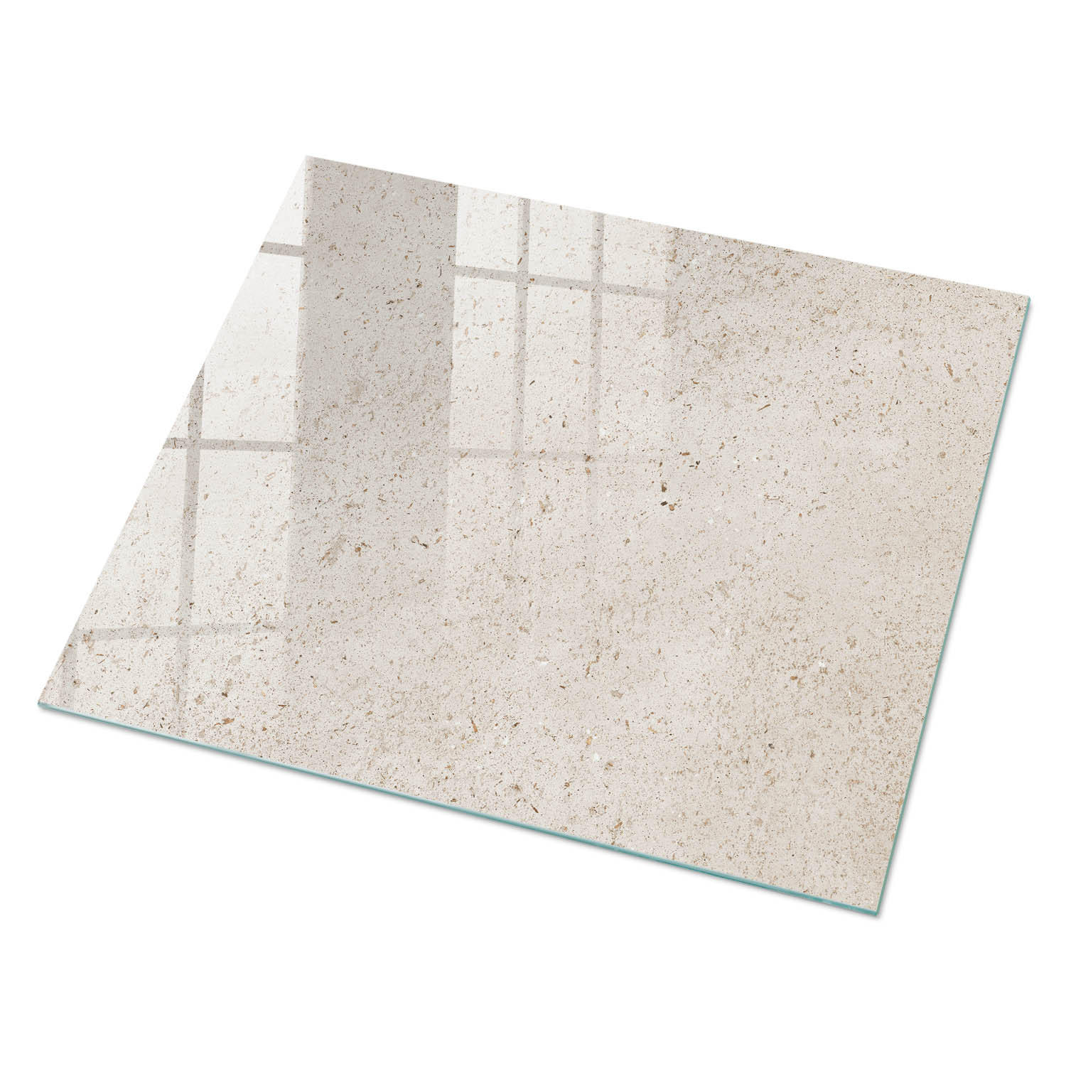 GLASPLATTE 80x60 cm – Cremig und beruhigend - Blau, Glas (0.4/80/60cm) - ArtPrintCave