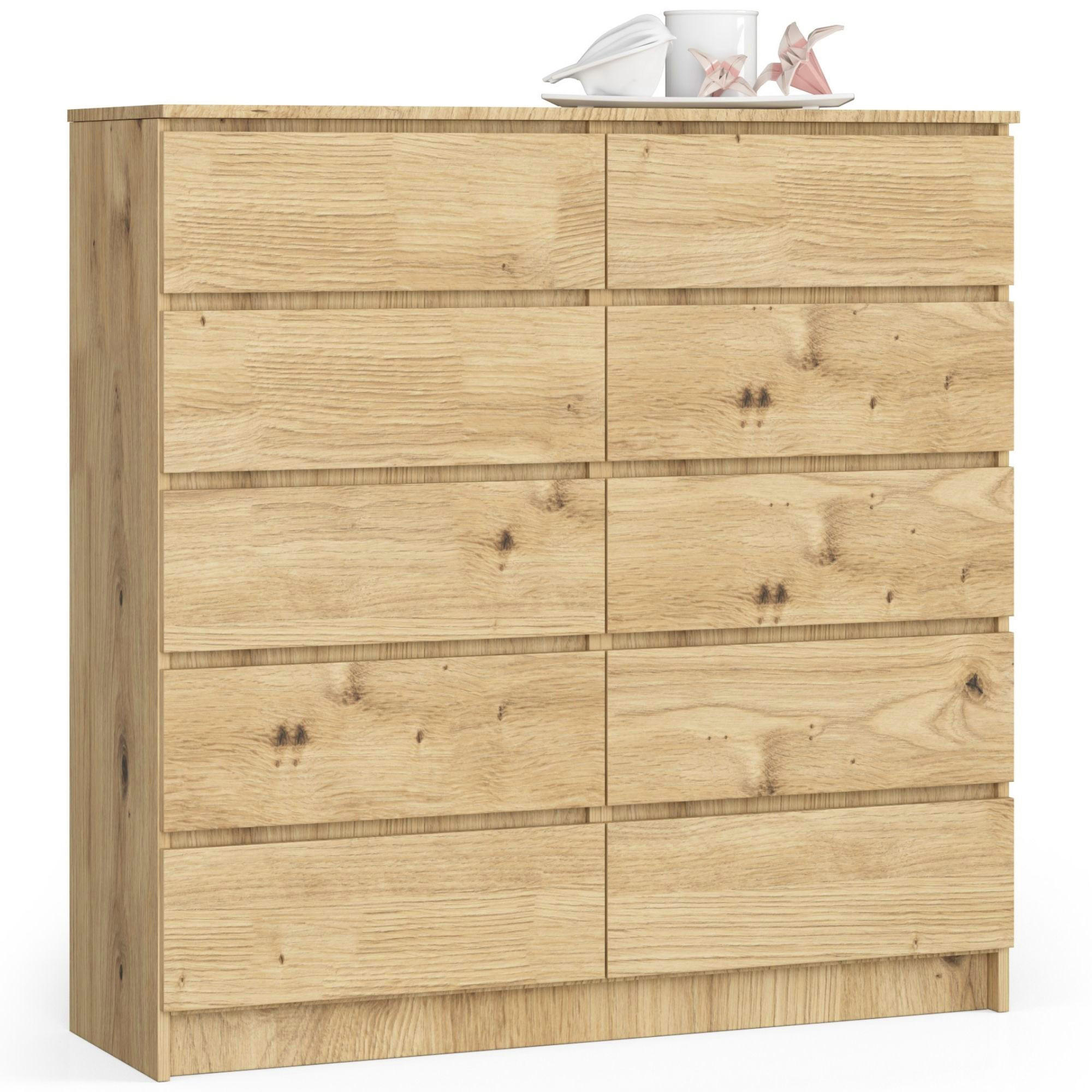 KOMMODE Eiche Artisan 120x40x121 cm - Eiche Artisan, Holzwerkstoff (120/121/40cm) - Akord
