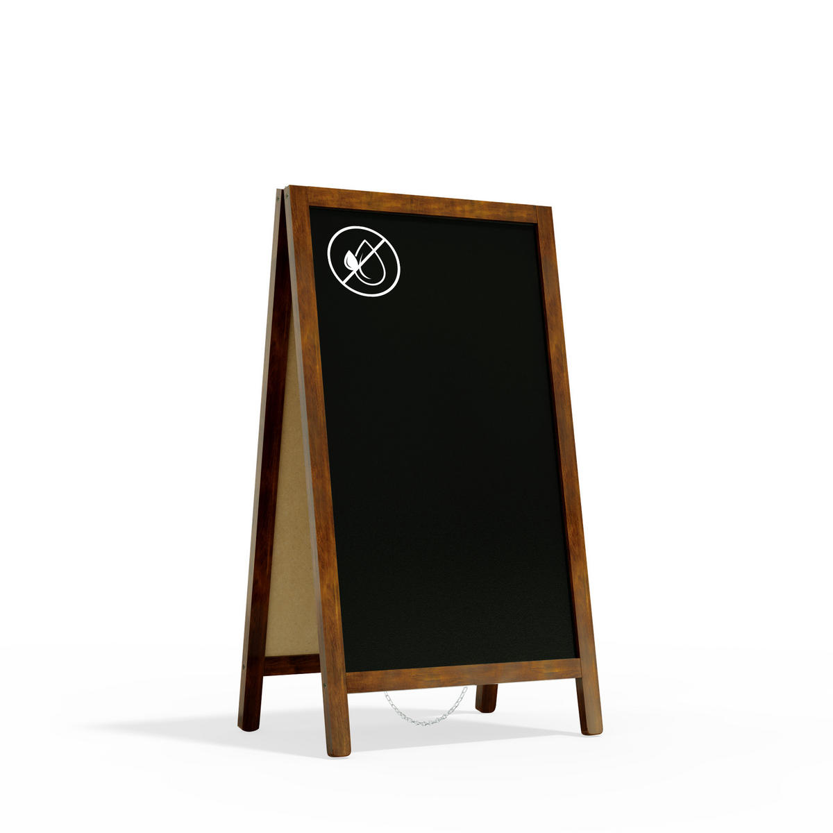 KUNDENSTOPPER - lackierter Holzrahmen 78x44 cm - Braun, Holz (78/44/4cm) - ALLboards