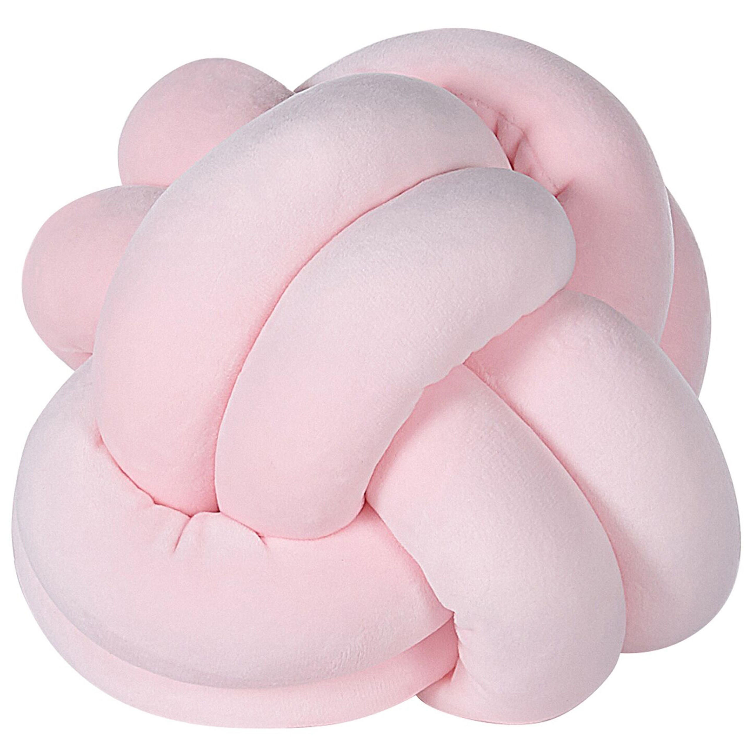 DEKOKISSEN Pastellrosa 20/20 cm Malni - Pink, Textil (20/20cm) - Beliani