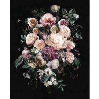 FOTOTAPETE Blumenstrauß 200 x 250 cm - Schwarz, Papier (200/250cm) - Sanders & Sanders