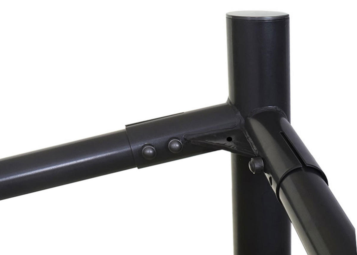 PERGOLA GESTELL Schwarz - Schwarz, Metall (411/292/411cm) - MCW