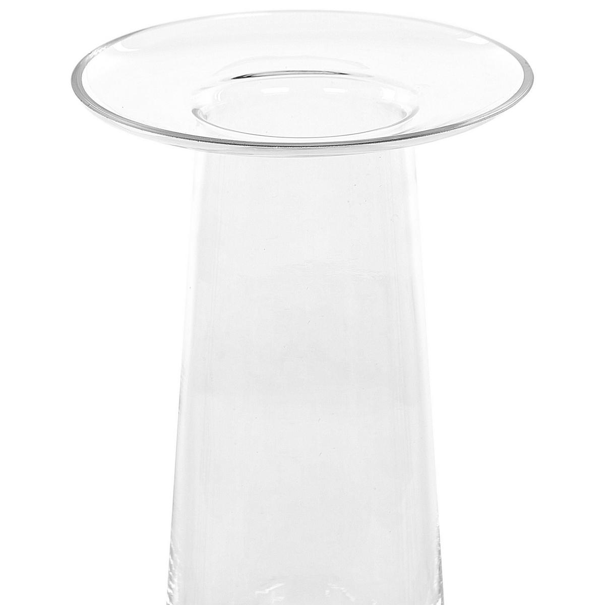 BLUMENVASE Glas transparent Manna - Transparent, Glas (26cm) - Beliani