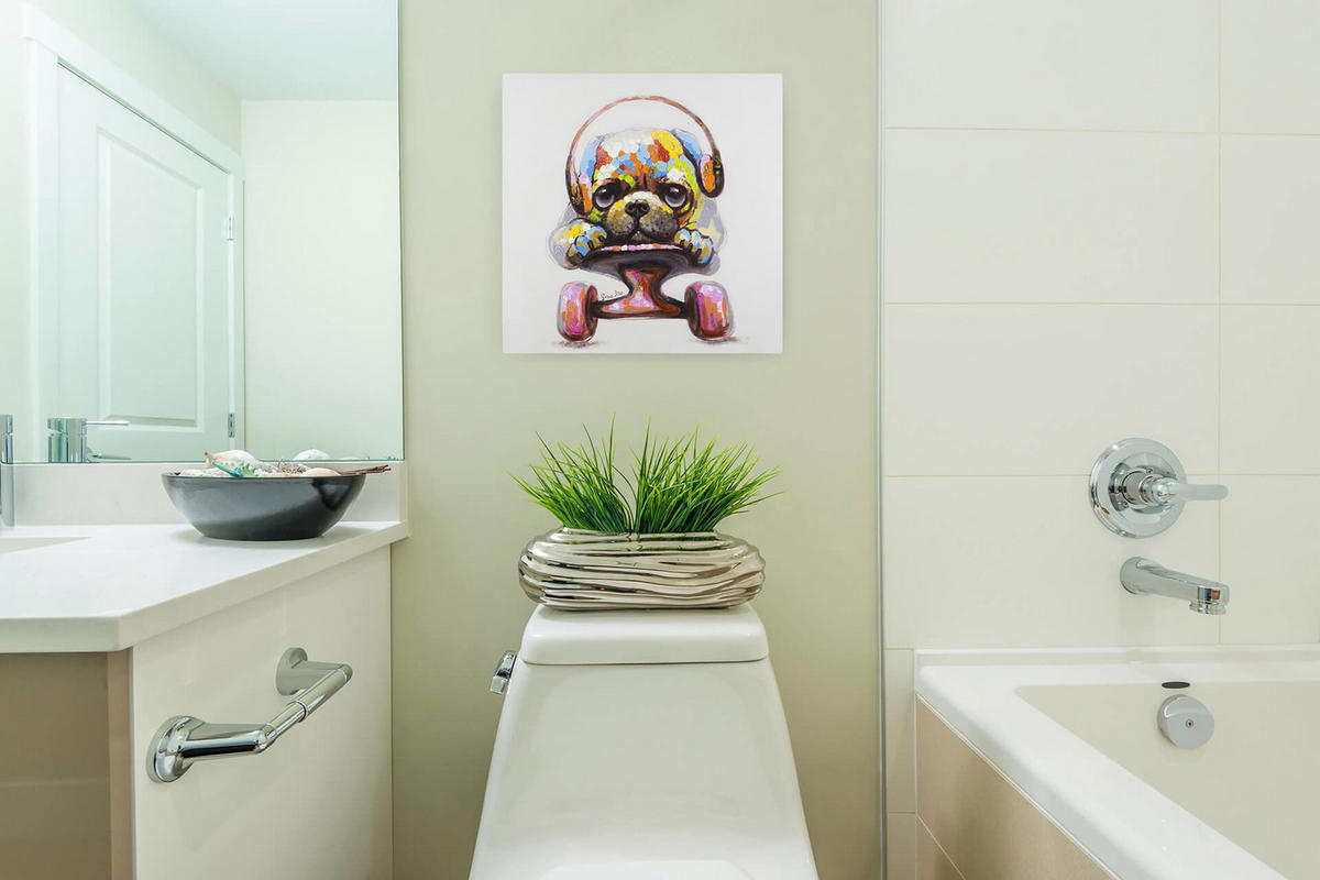 ACRYLBILD HANDGEMALT 60/60 cm - Multicolor, Holz/Textil (60/60cm) - KUNSTLOFT