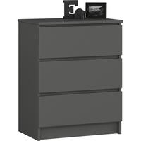 KOMMODE Grau 60x40x77 cm - Grau, Holzwerkstoff (60/77/40cm) - Akord