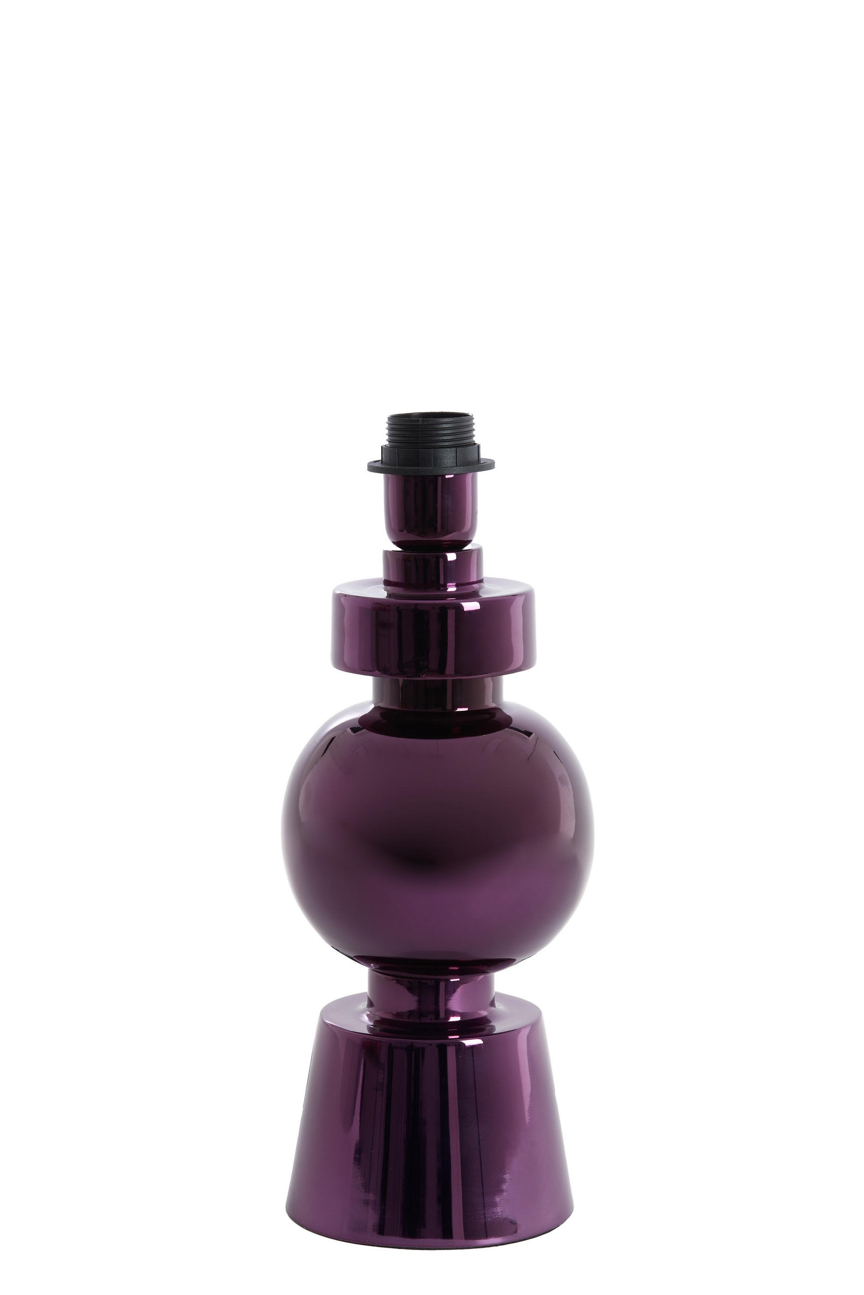 LAMPENSOCKEL Bodiosa Lila 15/15/32 cm - Lila, Metall (15/15/32cm) - Light & Living