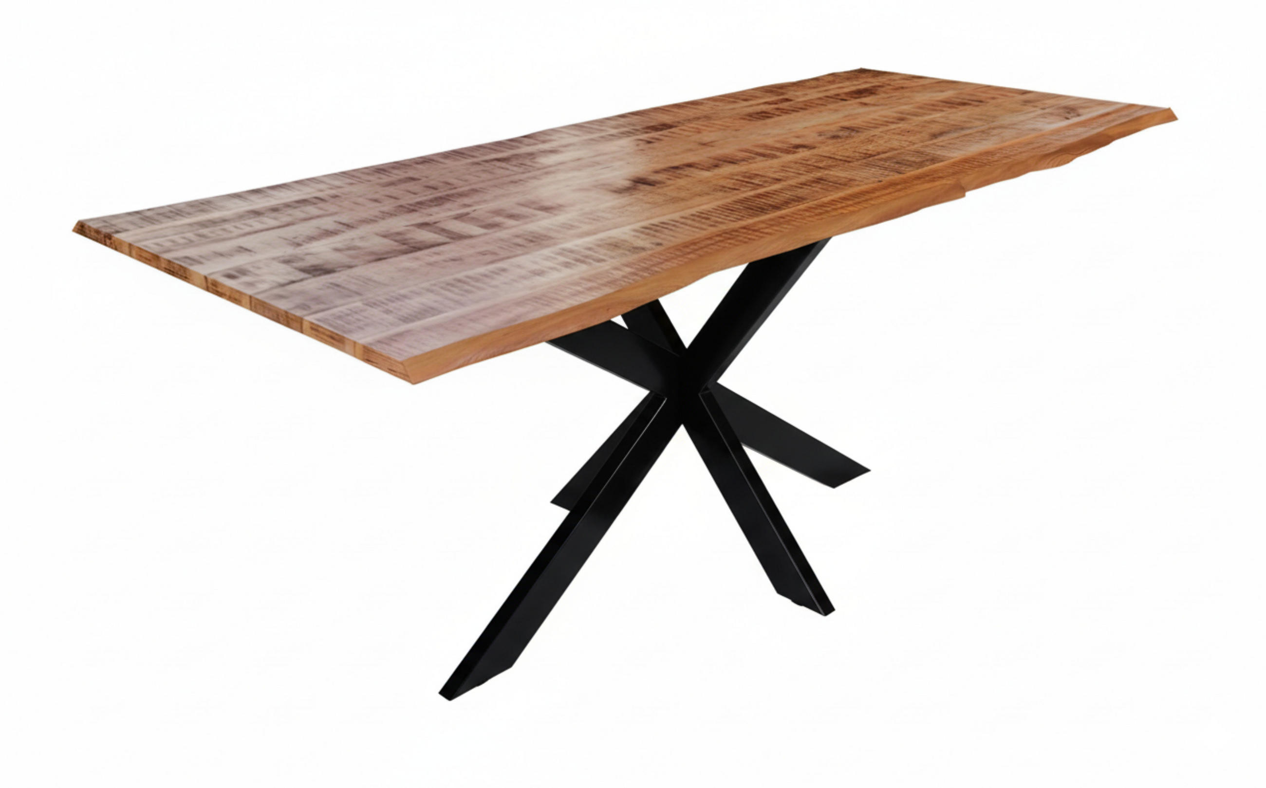 SAM ESSTISCH Natur, Schwarz 180cm × 90cm × 77cm