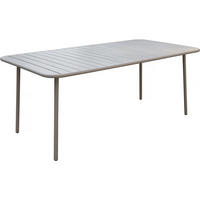 GARTENTISCH bilbao Taupe - Taupe, Metall (180/90/71cm) - Habitat Garten