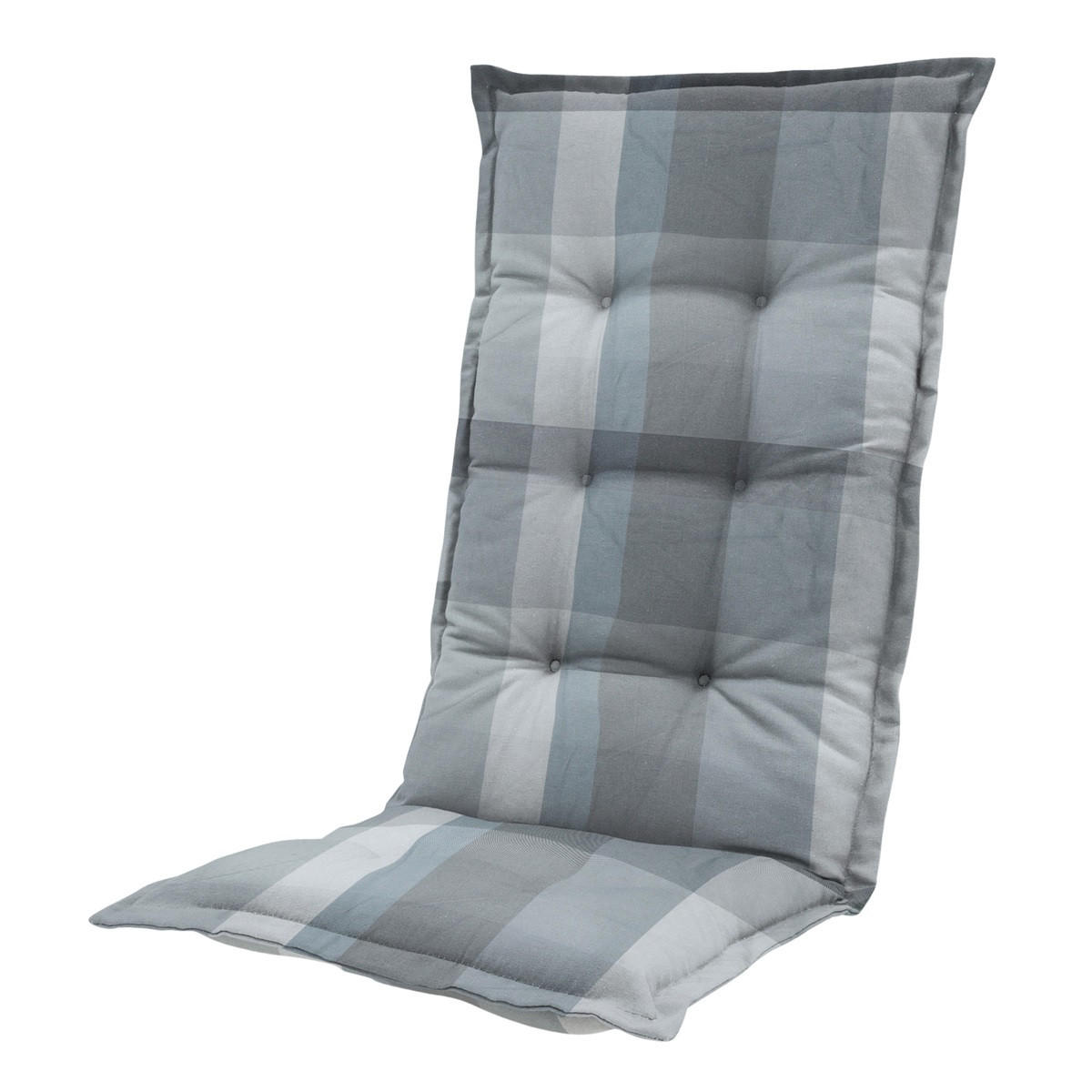 GARTENSTUHLKISSEN Sya 123/50 cm 4er-Set - Grau, Textil (50/7/123cm) - Madison
