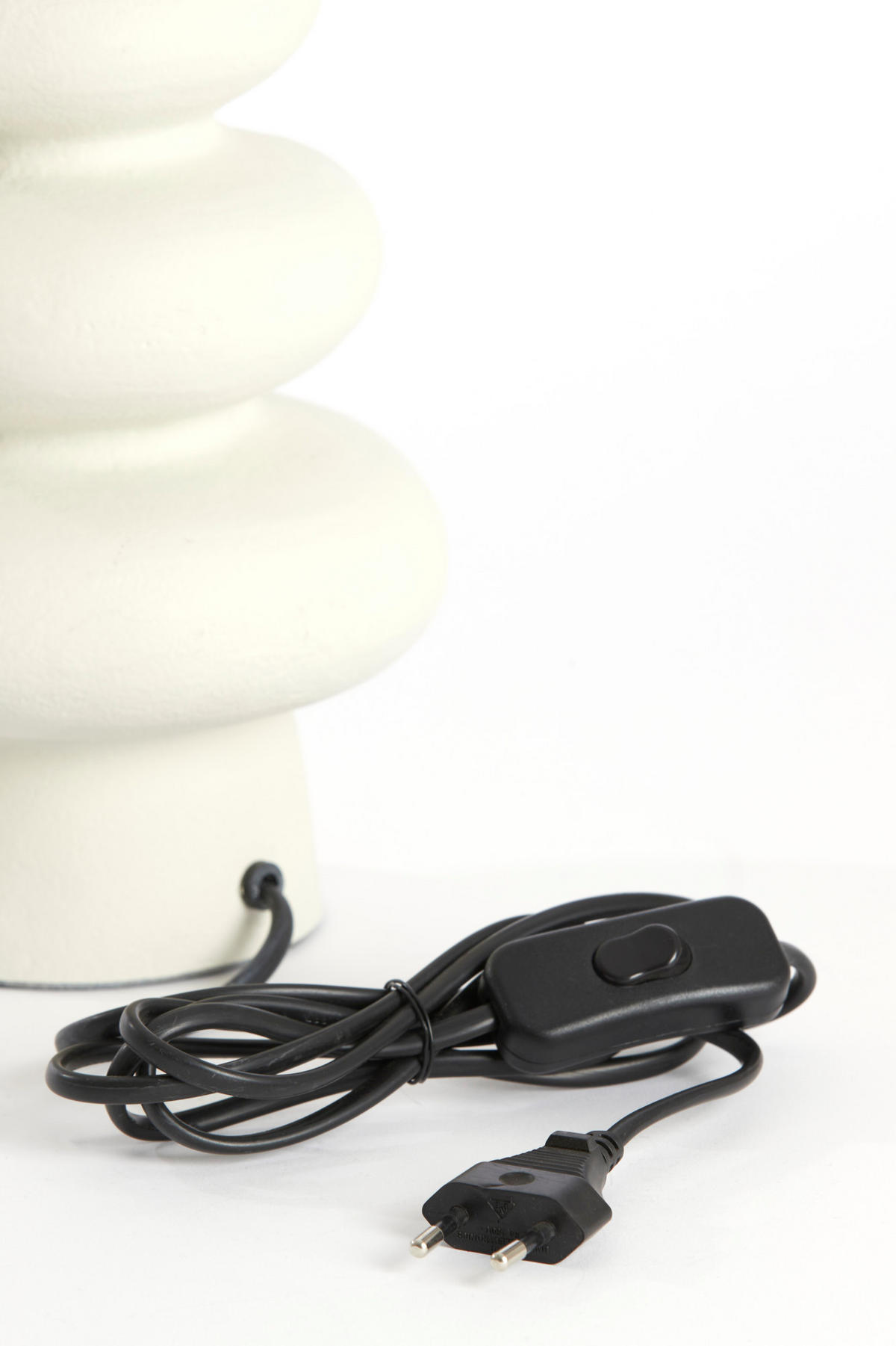 LAMPENFUSS Olona Weiß Ø16/27 cm - Weiß, Metall (16/16/27cm) - Light & Living