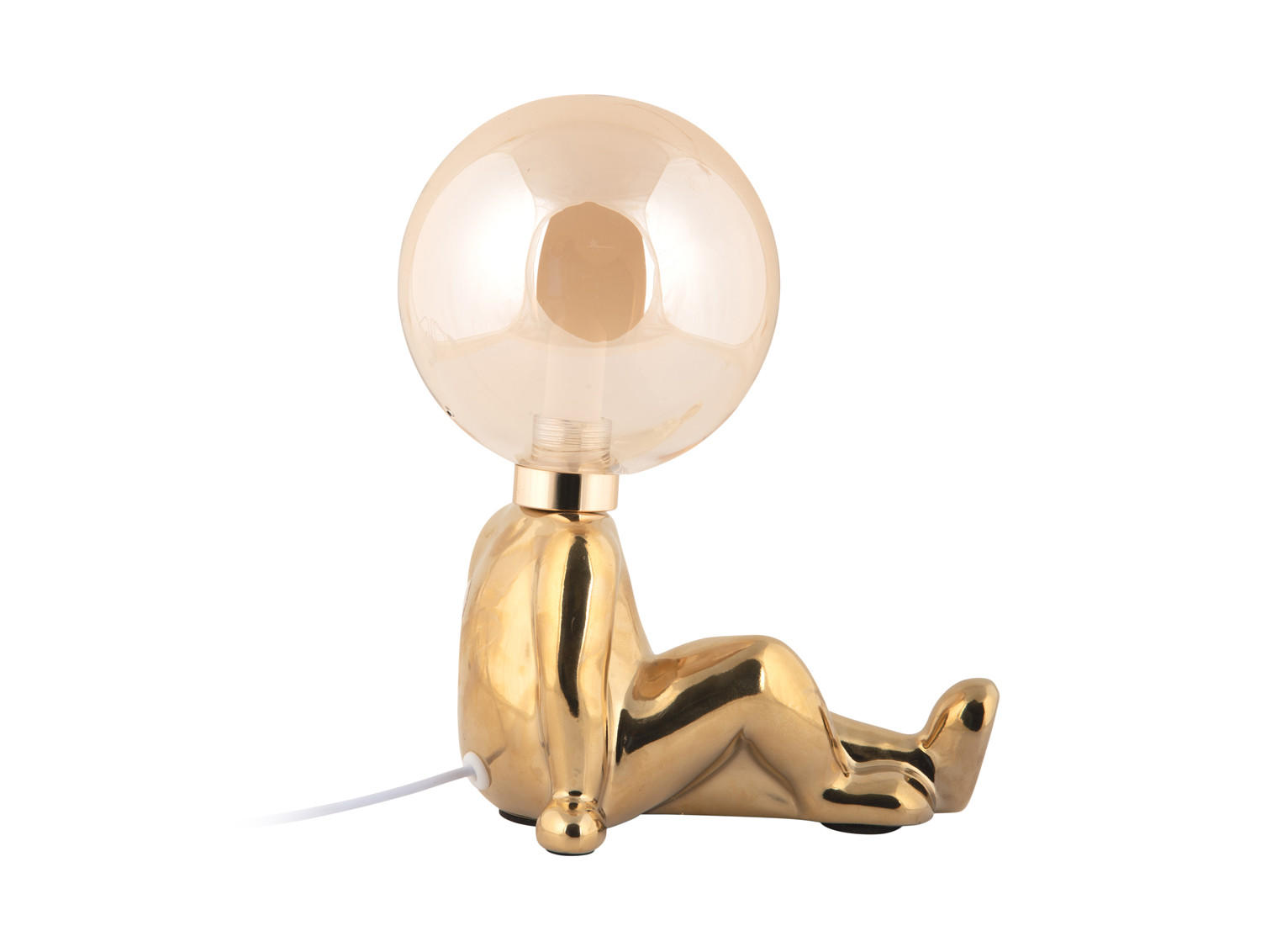 TISCHLAMPE Ross 16.5/12/22.5 cm - Goldfarben, Keramik (16.5/12/22.5cm) - Leitmotiv