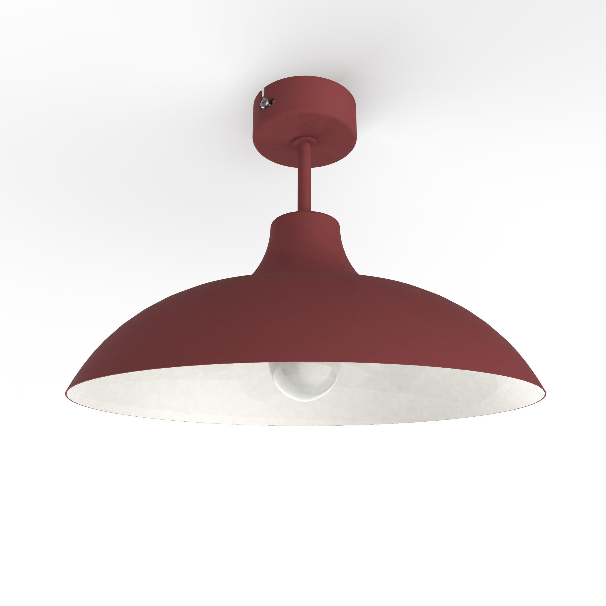 DECKENLEUCHTE - Samtahornfarben, Metall (40/40/23cm) - Lumicom