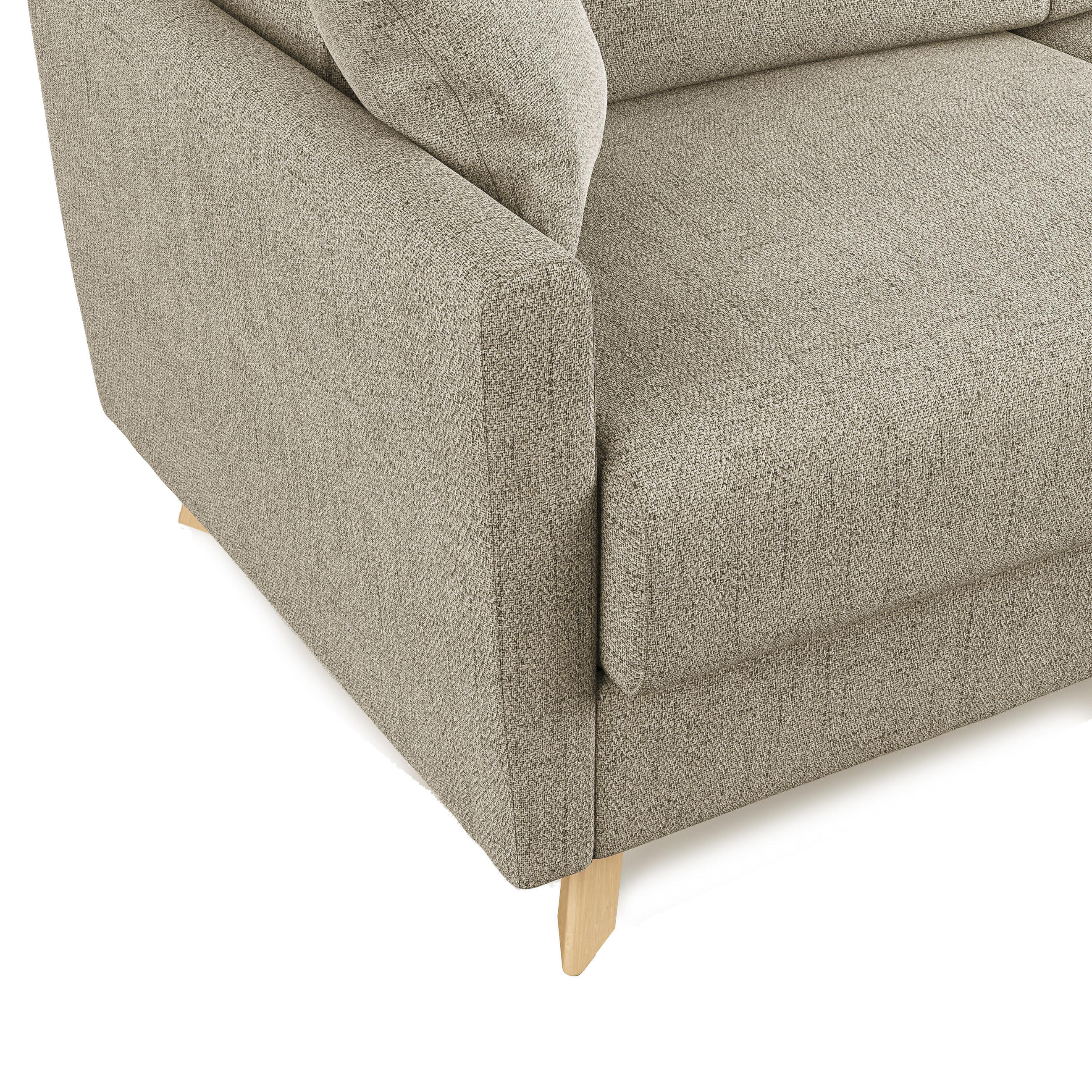 Thumbnail - Divani.store Schlafsofa, Beige, Textil, 3-Sitzer, Rechteckig, 180x94x97 cm, Wohnzimmer, Sofas & Couches, Schlafsofas