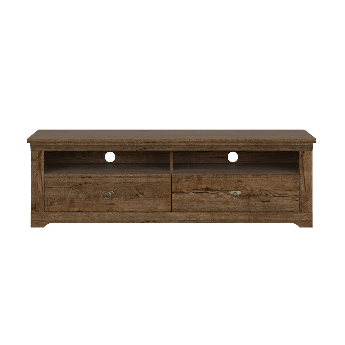 TV-MÖBEL Noé Dunkles Holz - Braun, Holzwerkstoff (153/48/44cm) - Petits-meubles