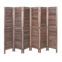 PARAVENT Dunkelbraun - Dunkelbraun, Holz (240/170/2cm) - MCW