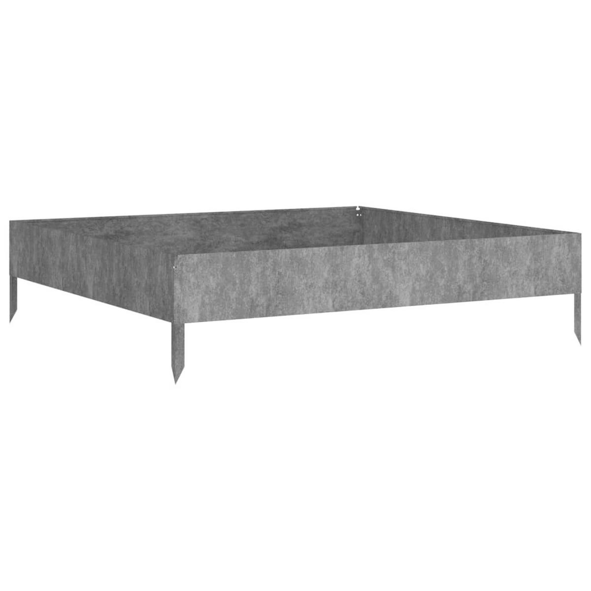 HOCHBEET 100x100x26 cm Cortenstahl - Braun, Metall (100/26/100cm) - furnicato