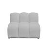 SOFAELEMENT Chenille Stoff Grau - Hellgrau/Schwarz, Holzwerkstoff/Kunststoff (90/70/89cm) - Makamii
