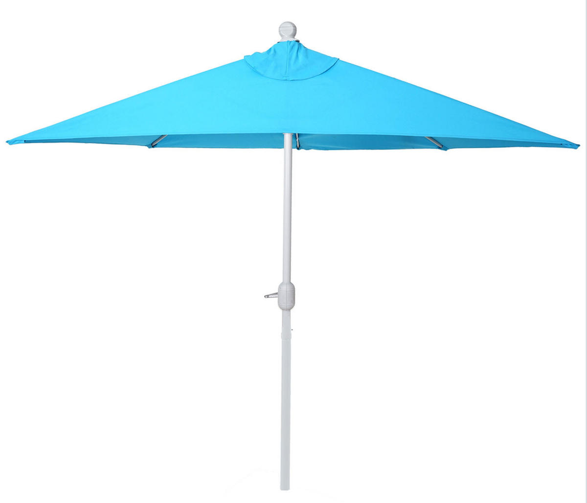 SONNENSCHIRM HALBRUND UV 50+ Türkis - Türkis, Textil (285/145cm) - MCW