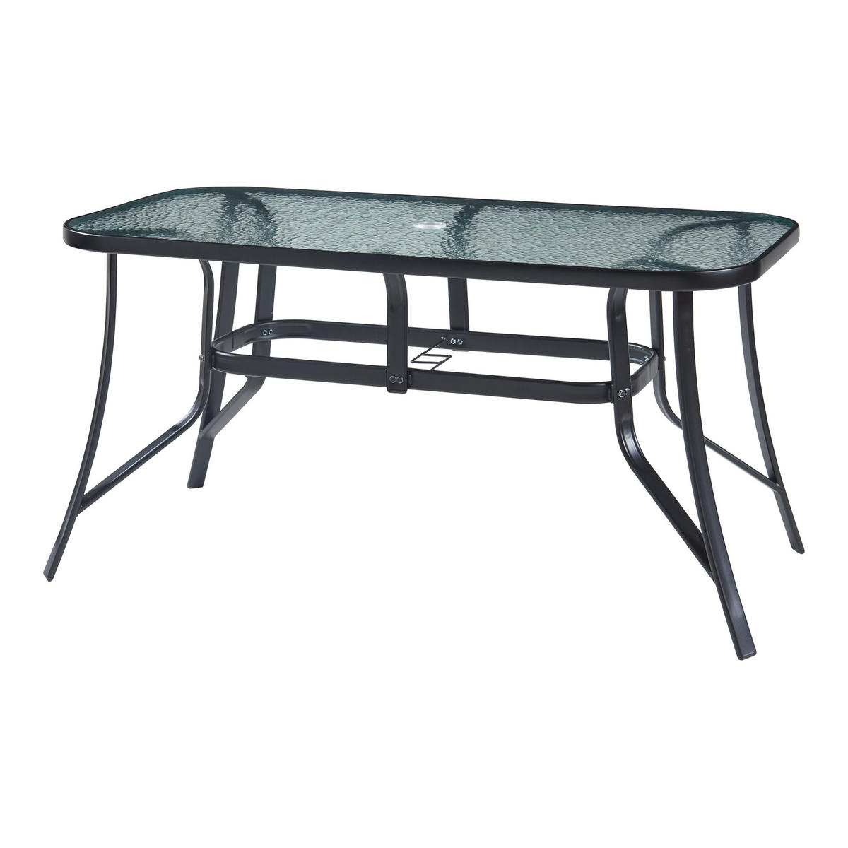 GARTENMÖBEL-SET 7 TLG. Aradeo - Schwarz, Textil/Metall - casa.pro
